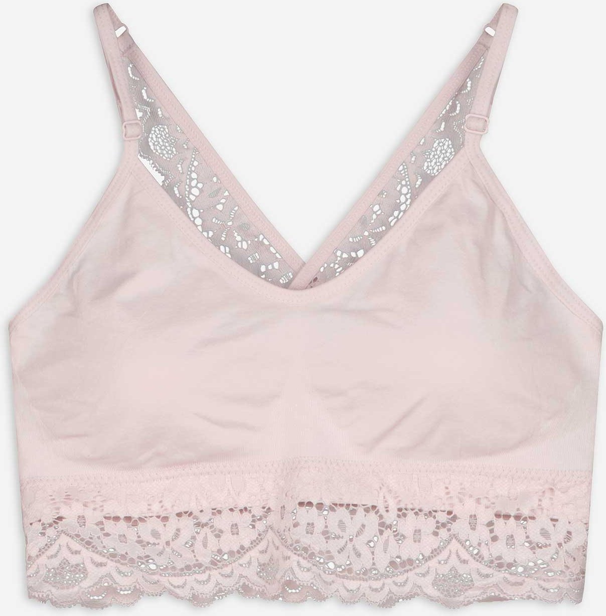 Bustier - Spitzenbesatz - lila