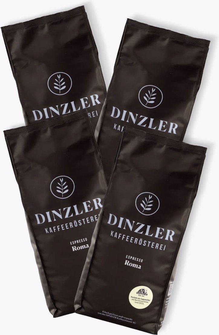 Dinzler Espresso Roma Vorteilspaket 4 x 1kg