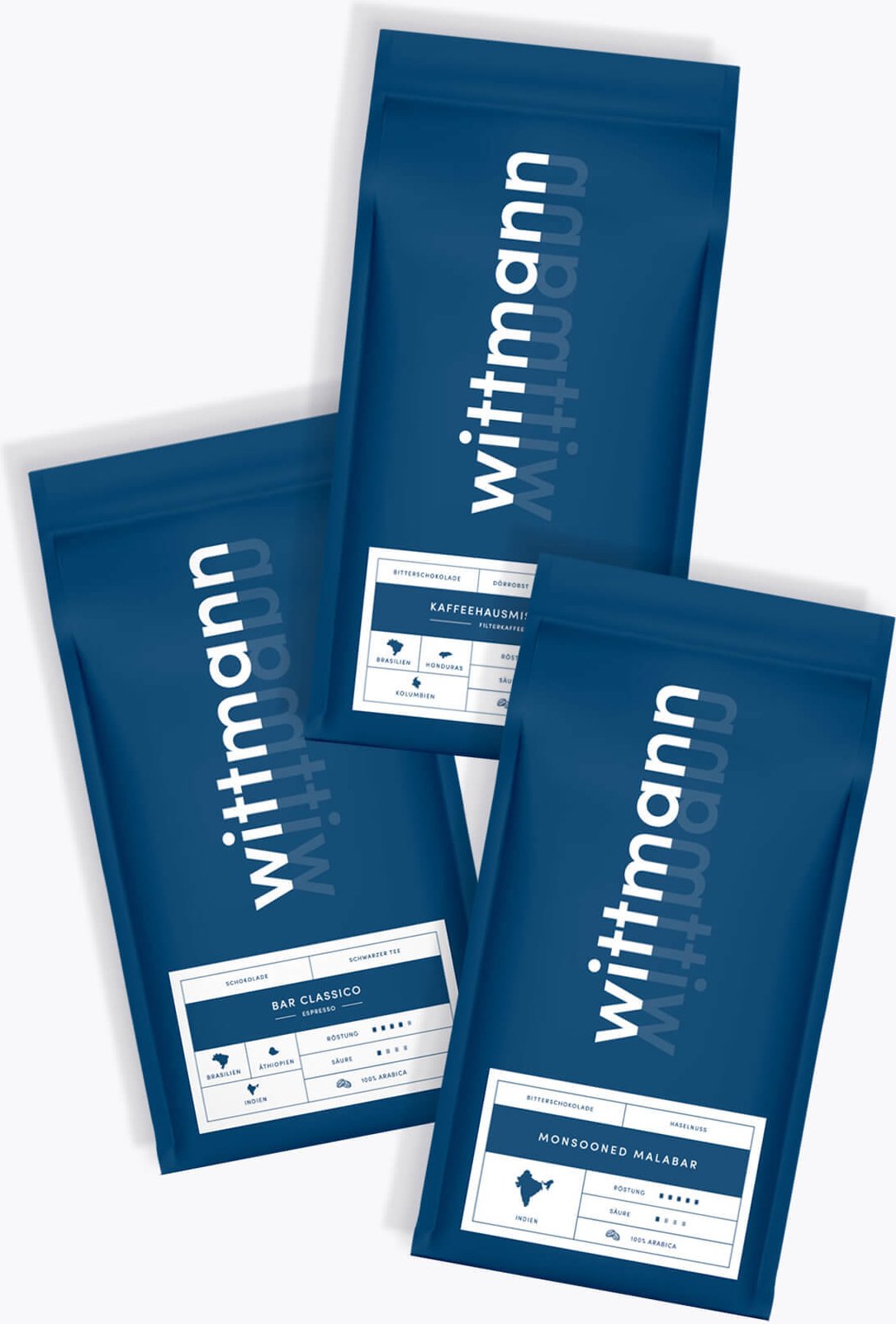 Wittmann Kaffee Probierpaket 3 x 250g