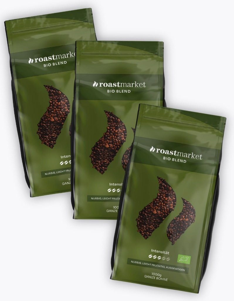 roastmarket Bio Blend Vorteilspaket 3 x 1kg