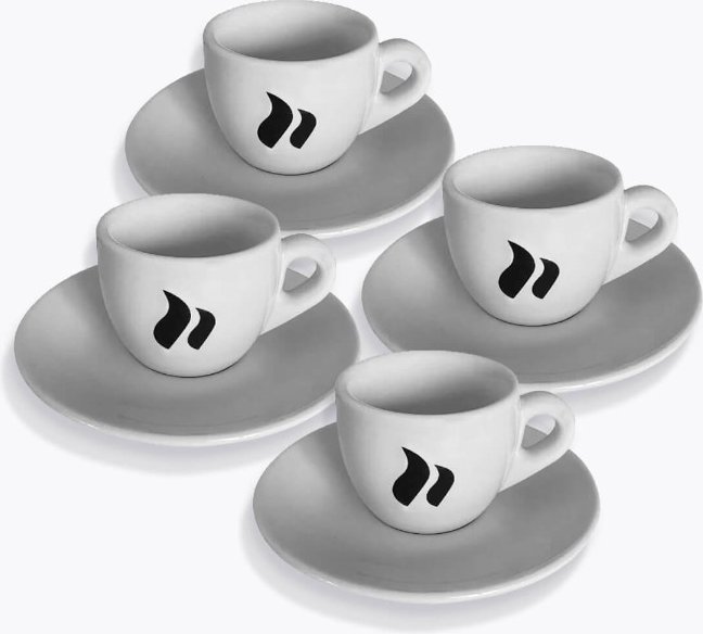 roastmarket Espressotasse Weiß 4er Set