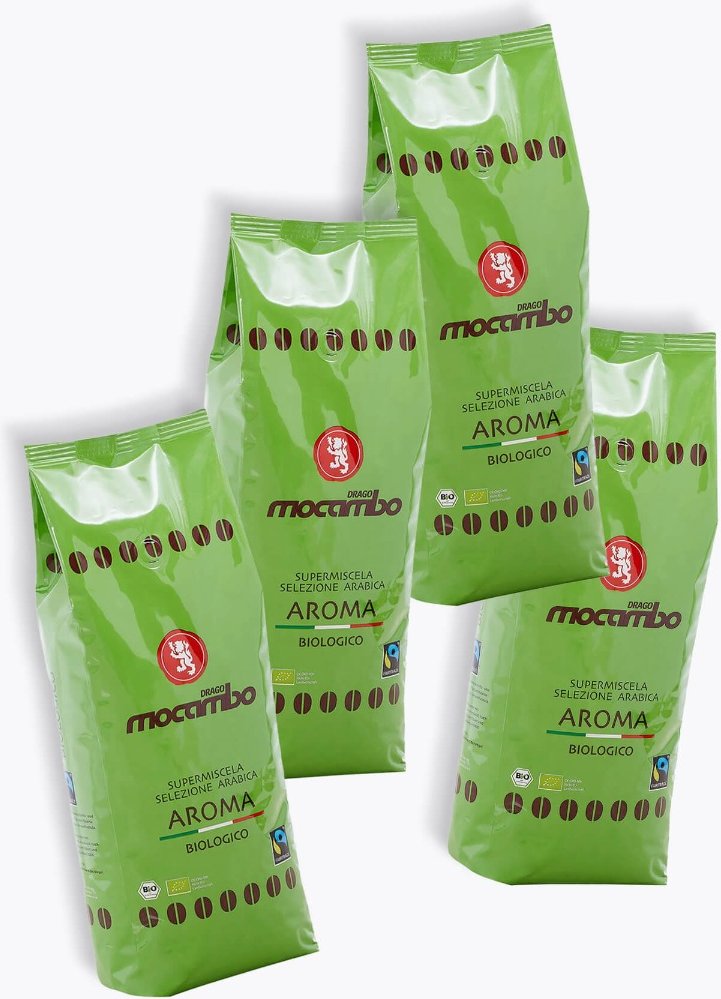 Drago Mocambo Aroma Bio Fairtrade Vorteilspaket 4 x 1kg