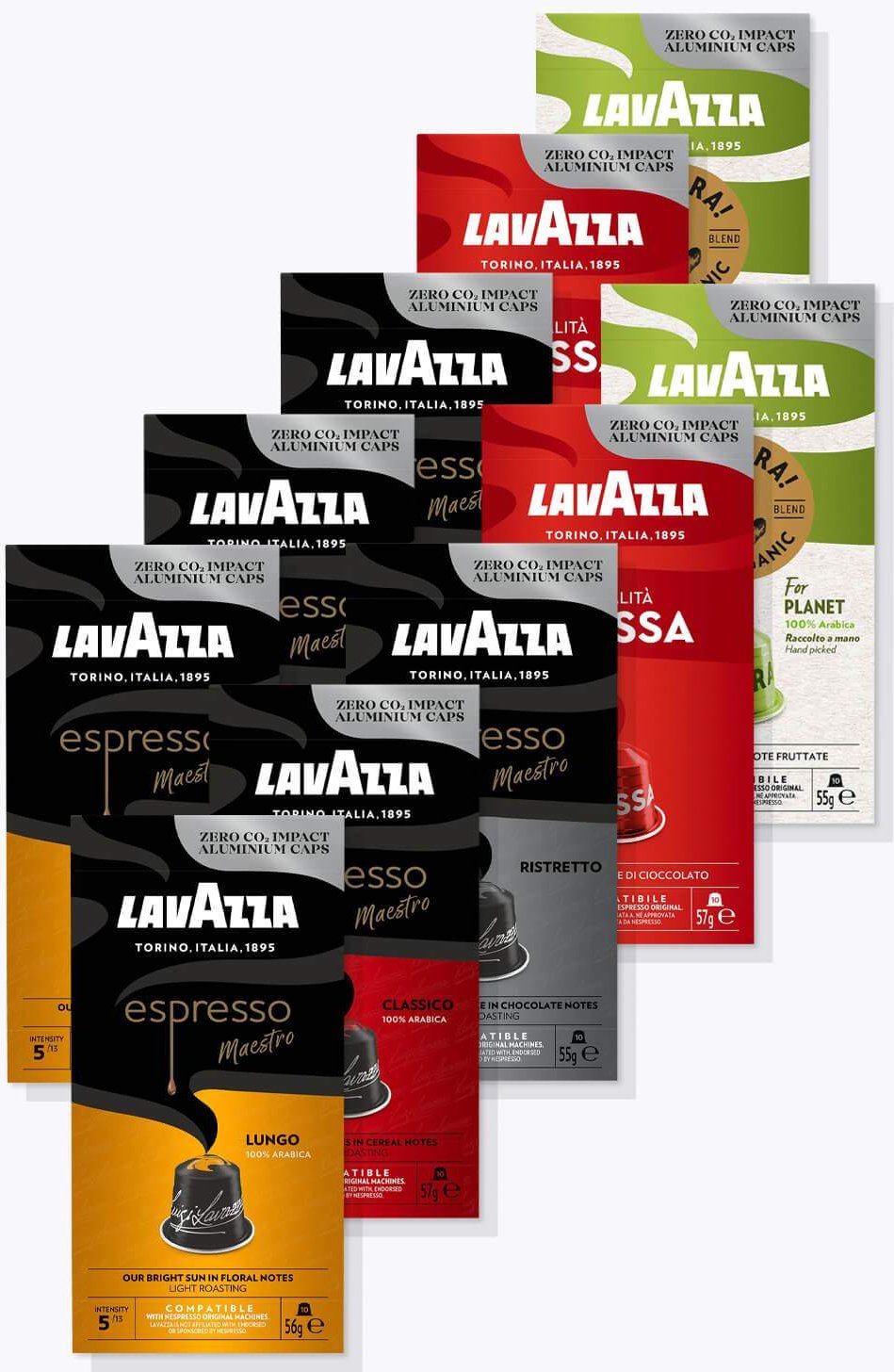 Thumbnail - Lavazza Espresso 100 Kapseln Nespresso® kompatibel Gemischt