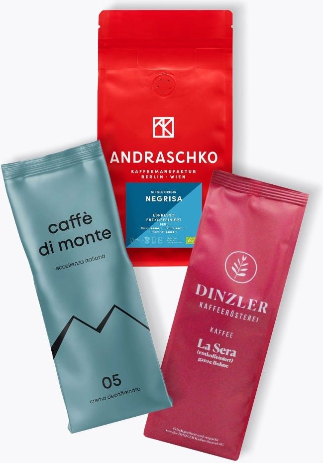 Thumbnail - Entkoffeinierter Kaffee - Probierpaket 3 x 250g
