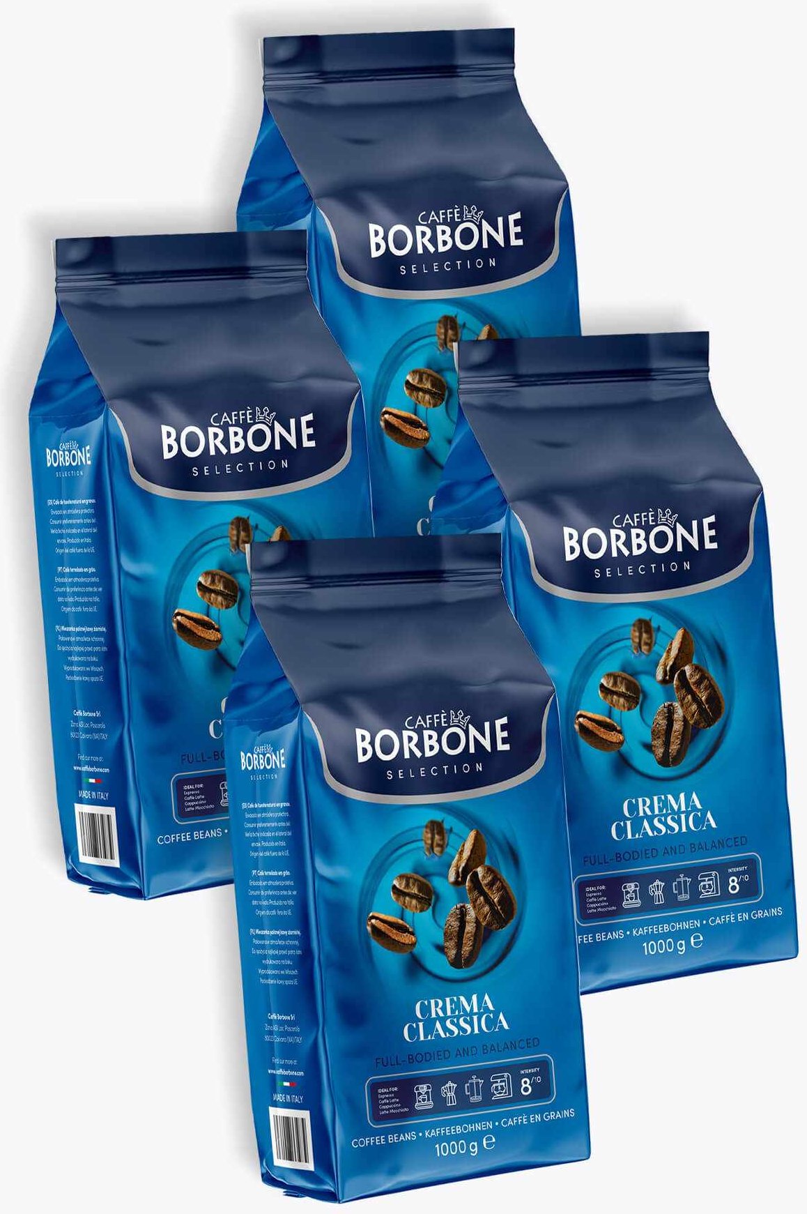 Caffè Borbone Selection Crema Classica Vorteilspaket 4 x 1kg