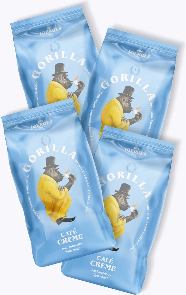 Thumbnail - Gorilla Café Creme Vorteilspaket 4 x 1kg