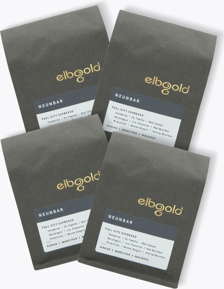 Thumbnail - Elbgold Kaffee Espresso Neunbar Vorteilspaket 4 x 1kg