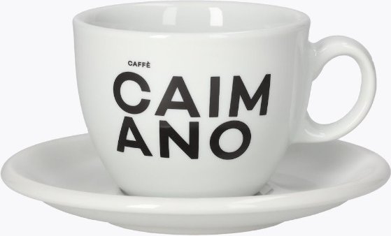 Caffè Caimano Cappuccinotasse mit Untertasse