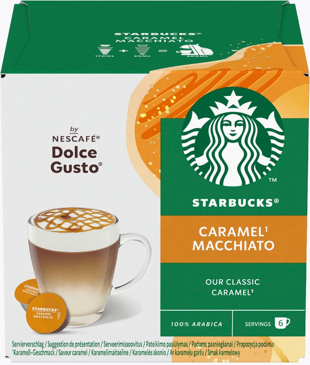 STARBUCKS® by NESCAFÉ® Dolce Gusto® Caramel Macchiato 12 Kapseln