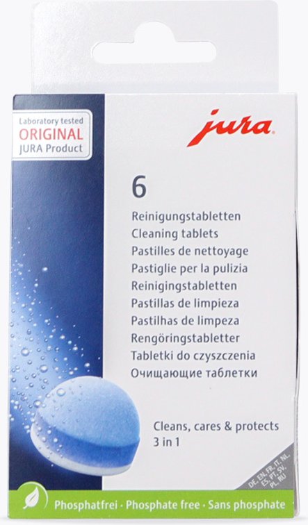 Jura 3-Phasen Reinigungstabletten 6 Stück