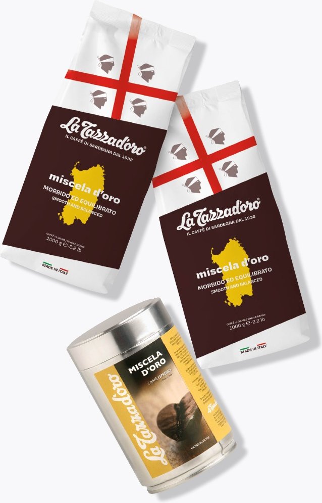 La Tazza d'oro Miscela D'oro 2kg + gratis Miscela D'oro 250g Dose