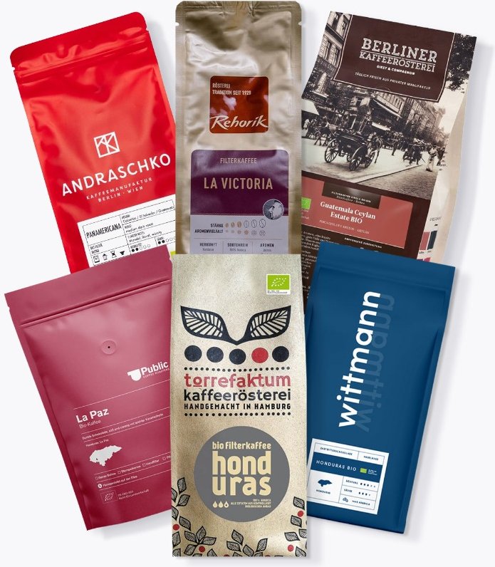 Bio Kaffee Probierpaket 1,5kg