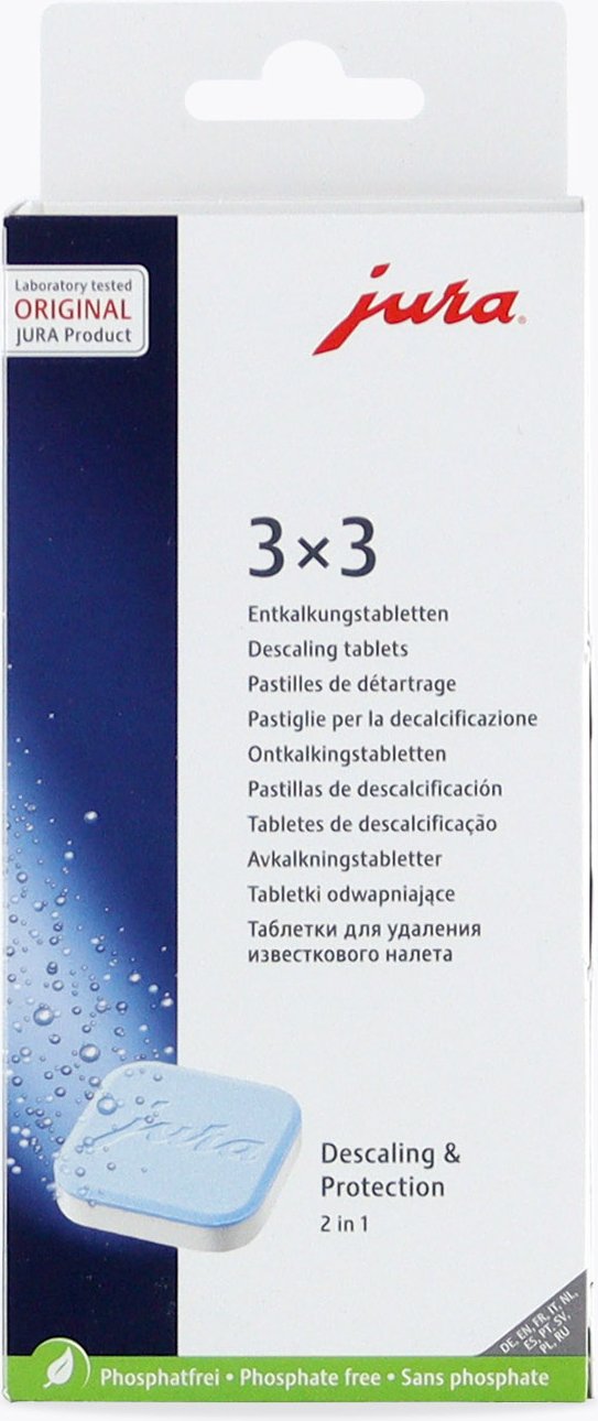 Jura 2-Phasen-Entkalkungstabletten 9 Stück