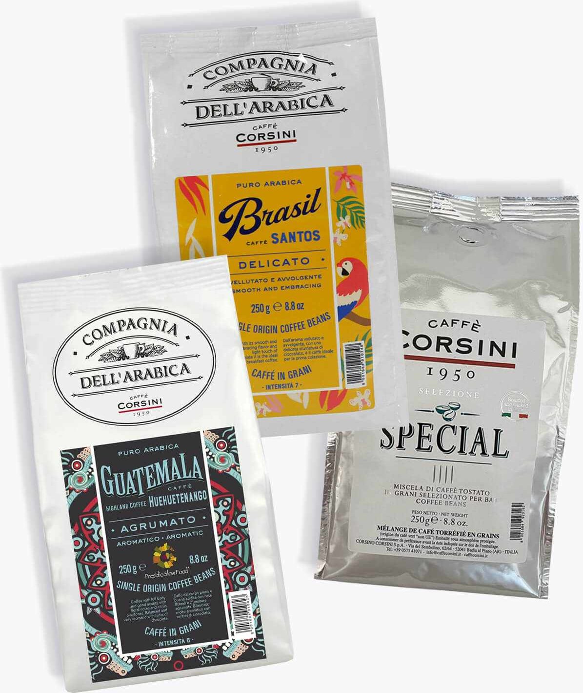 Thumbnail - Caffè Corsini Probierpaket 3 x 250g