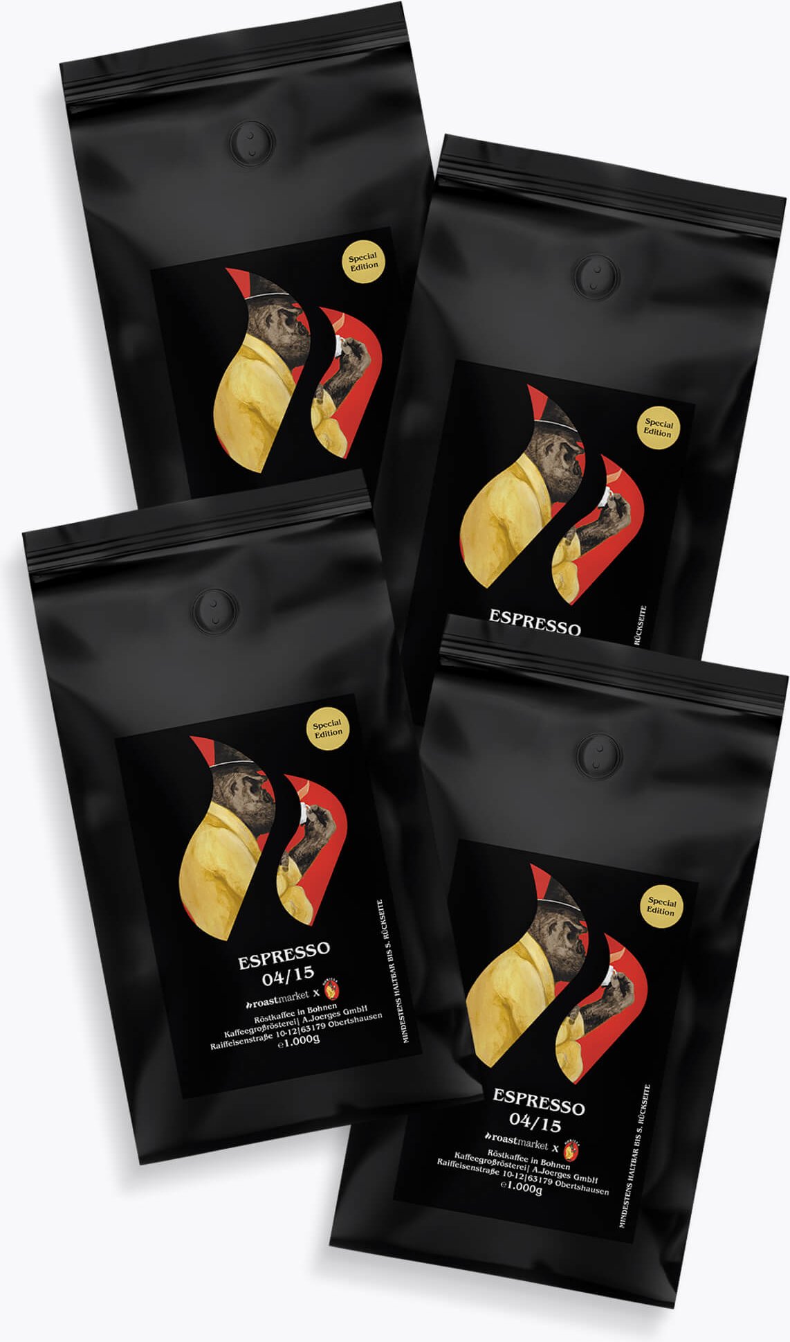 Thumbnail - Gorilla Espresso 04/15 Special Edition Vorteilspaket 4 x 1kg
