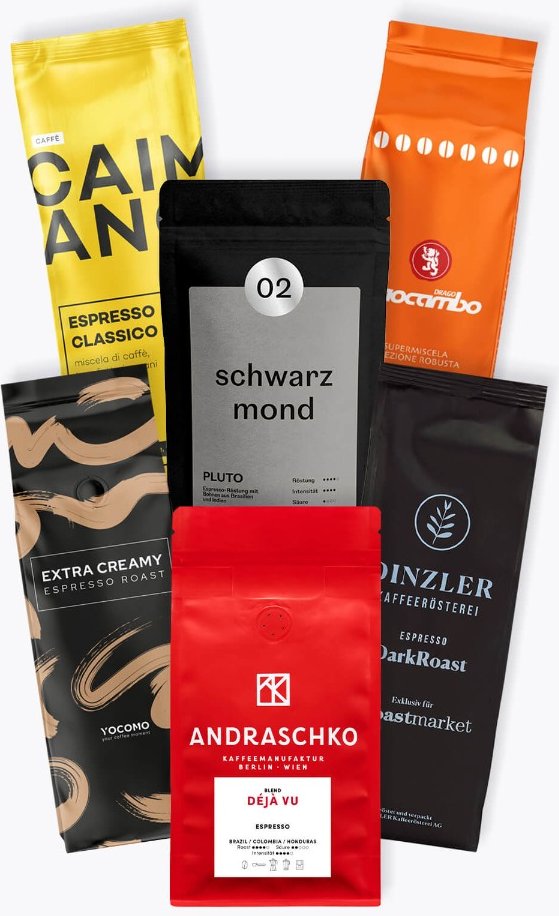 Thumbnail - Espresso für Siebträger - Probierpaket 1,5kg