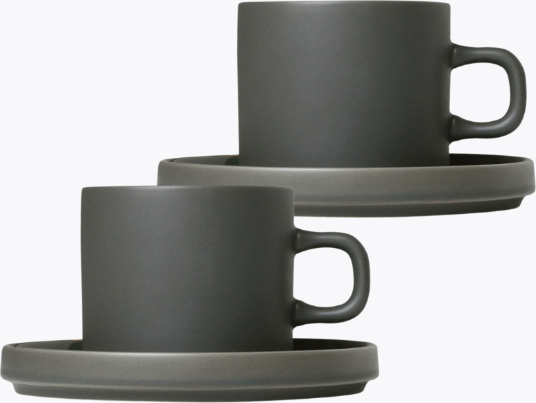 Thumbnail - Blomus Pilar Agave Green 2er Set Kaffeetassen