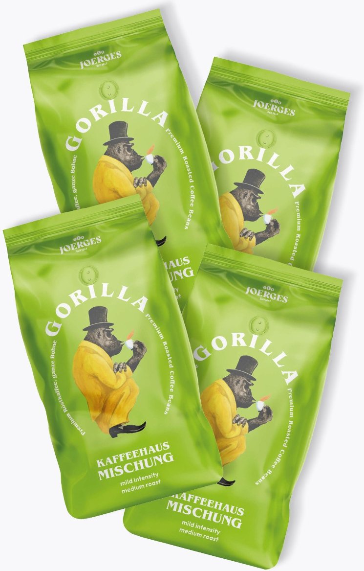 Thumbnail - Gorilla Kaffeehaus Mischung Vorteilspaket 4 x 1kg