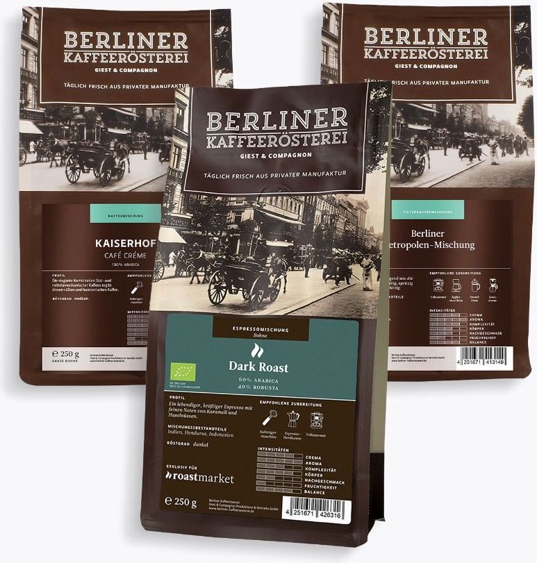 Thumbnail - Berliner Kaffeerösterei Exklusives Probierpaket 3 x 250g