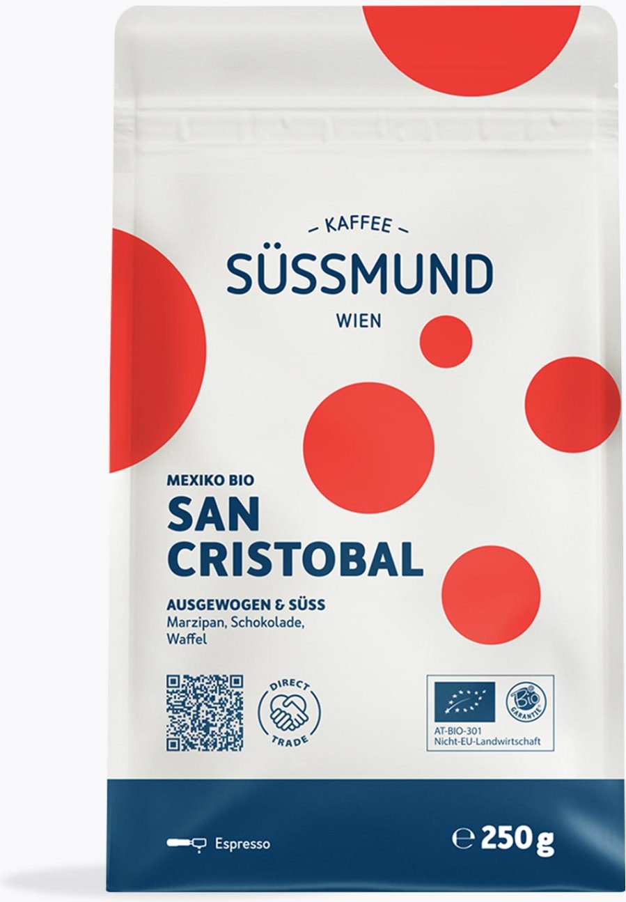 Süssmund San Cristobal Bio & Direct Trade Espresso 250g