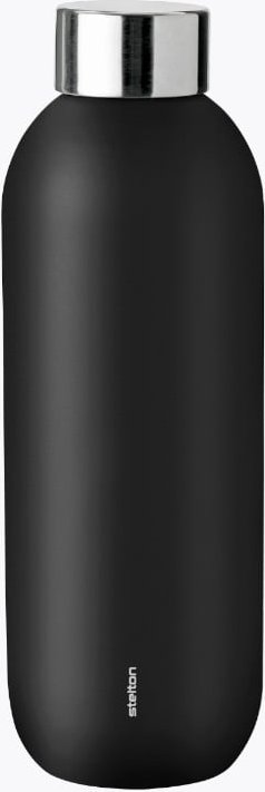 Stelton Keep Cool Isolierflasche 600ml Schwarz