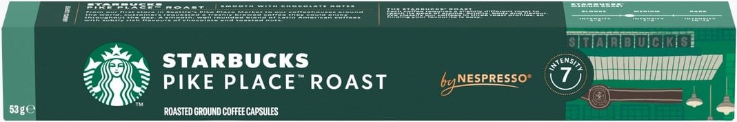 STARBUCKS® by NESPRESSO® Pike Place Roast 10 Kapseln Nespresso® kompatibel