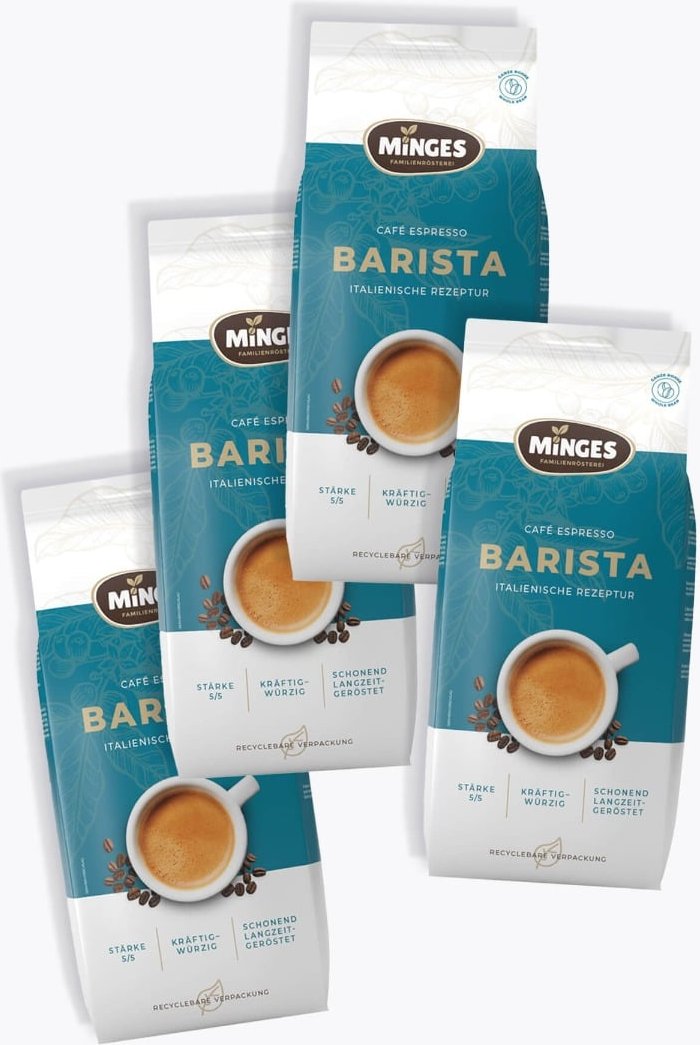 Minges Espresso Barista Vorteilspaket 4 x 1kg