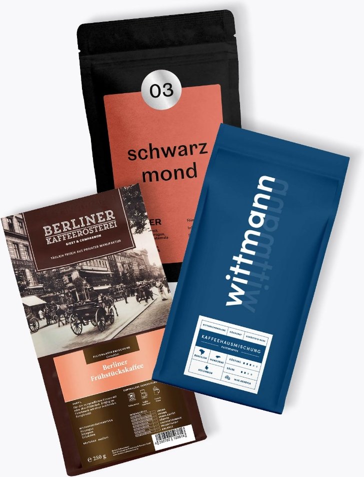 Thumbnail - Schokoladiger Kaffee - Probierpaket 3 x 250g