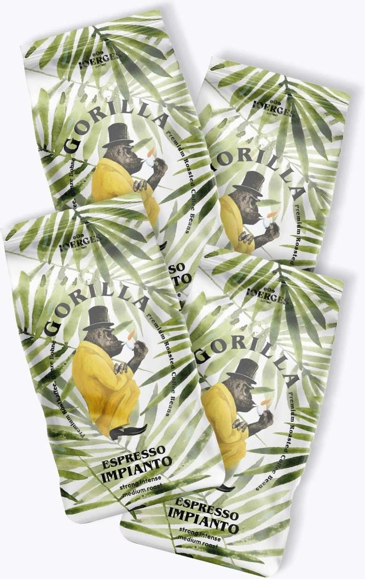 Gorilla Espresso Impianto Vorteilspaket 4 x 1kg