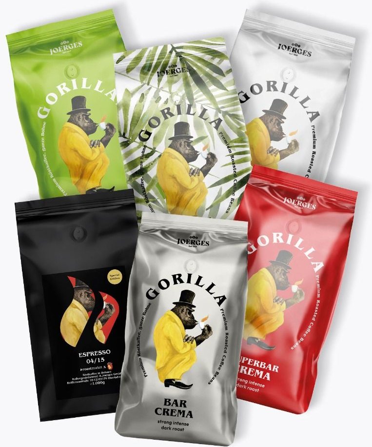 Gorilla Kaffee Probierpaket 6kg