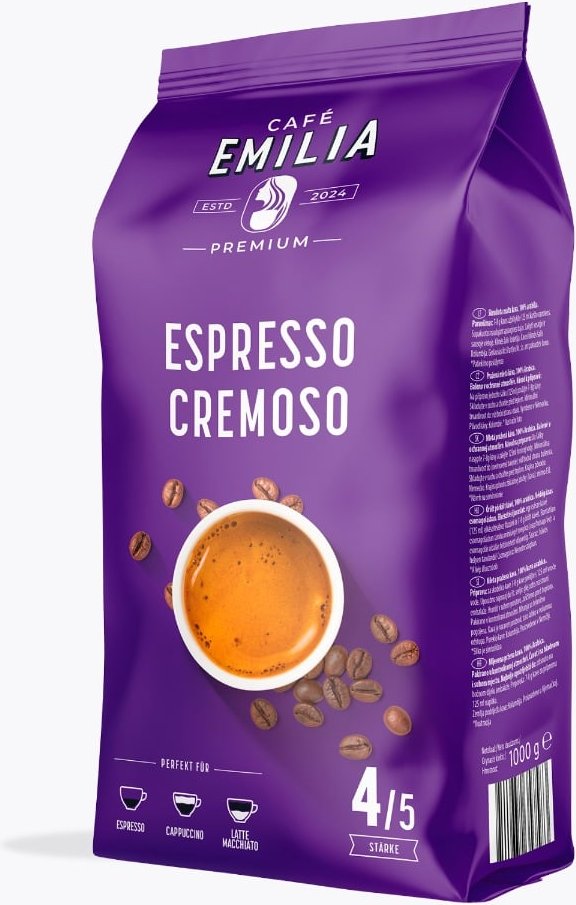 CAFÉ EMILIA Espresso Cremoso 1kg