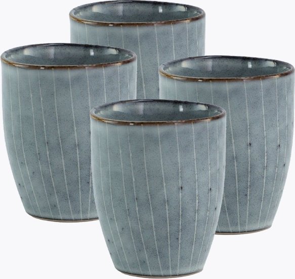 Thumbnail - Broste Copenhagen Espresso-Becher "Nordic Sea" 4er Set