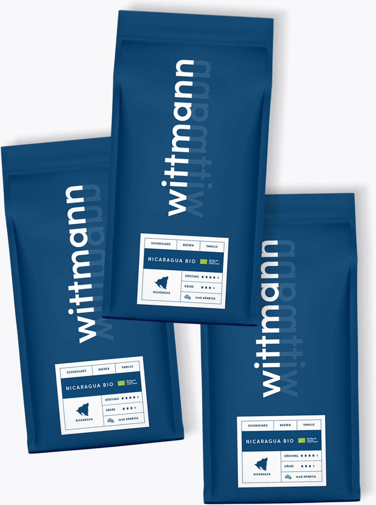Wittmann Kaffee Nicaragua Bio Vorteilspaket 3 x 1kg