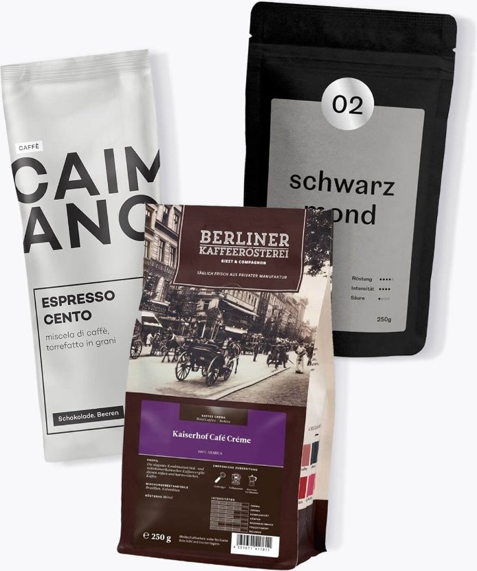 100% Arabica Espresso - Probierpaket 3 x 250g