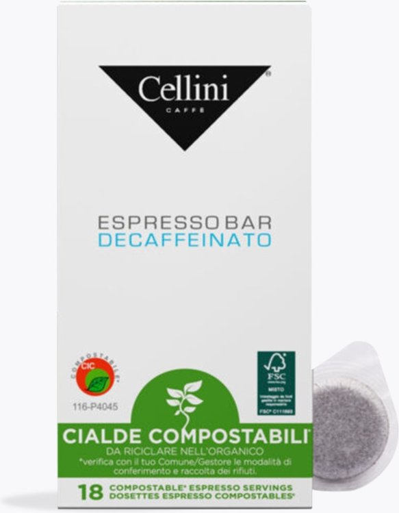 Cellini Espresso Bar Decaffeinato 18 E.S.E. Pads