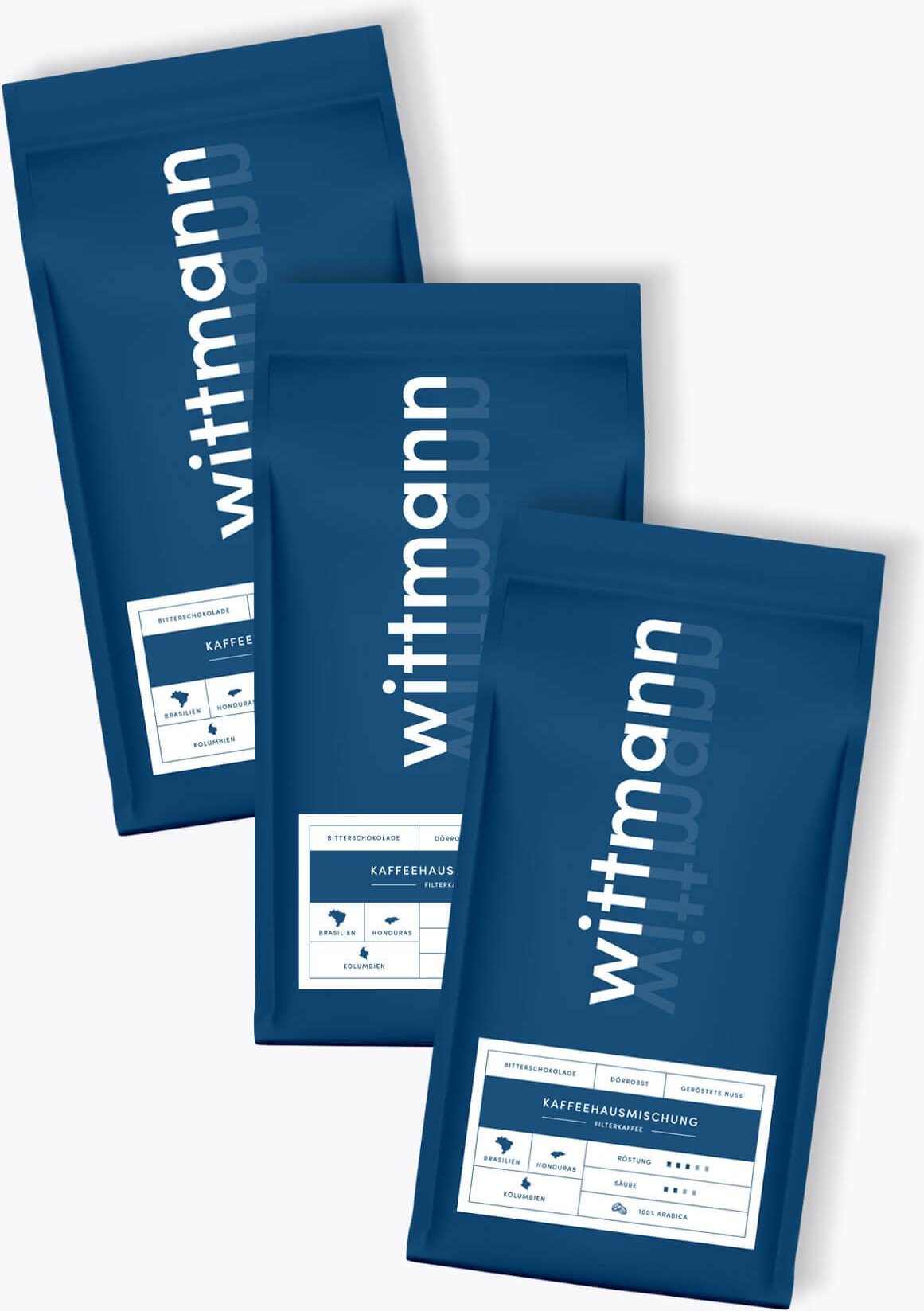 Wittmann Kaffee Kaffeehausmischung Vorteilspaket 3 x 1kg