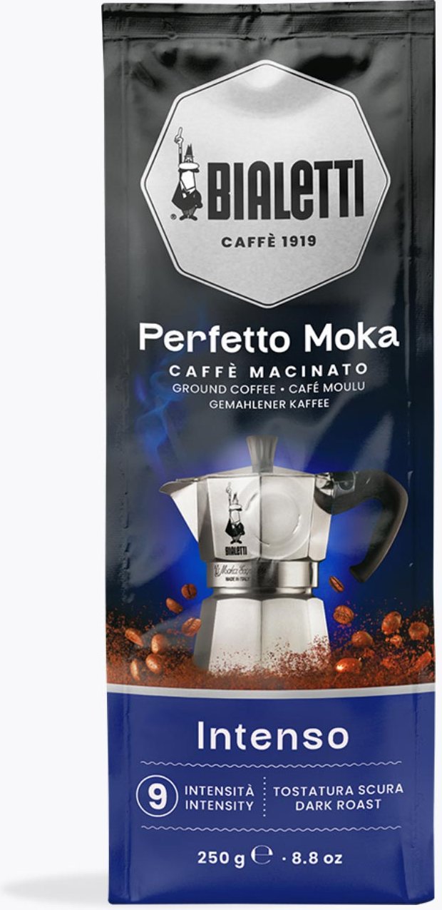 Bialetti Perfetto Moka Intenso 250g gemahlen