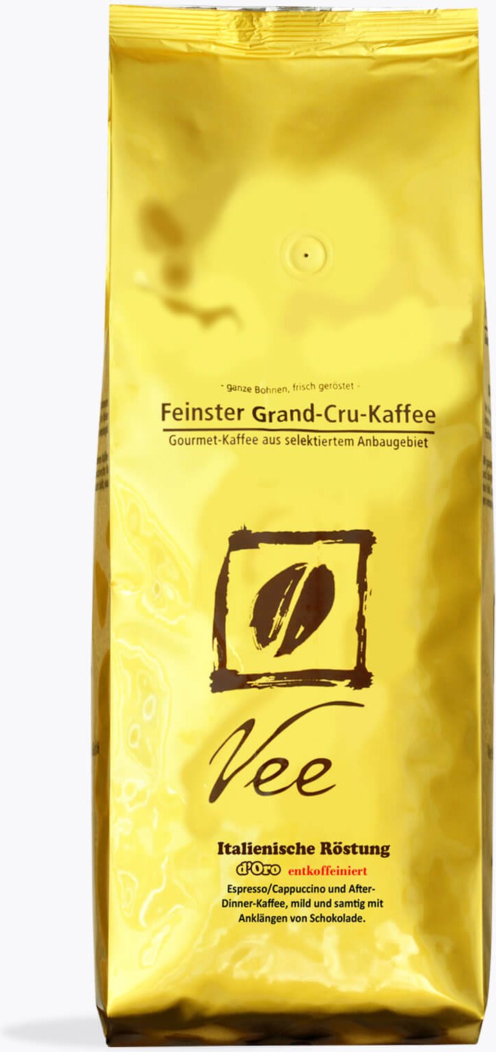 Vee's Italienische Röstung d'Oro Entkoffeiniert Bio 1kg