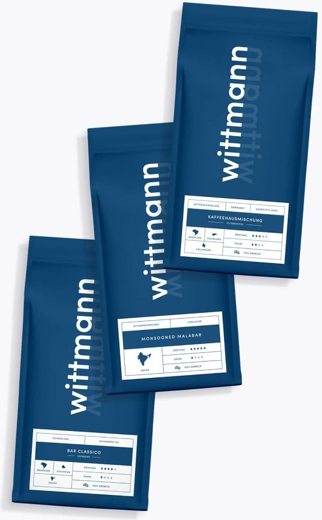 Wittmann Kaffee Probierpaket 3 x 1kg