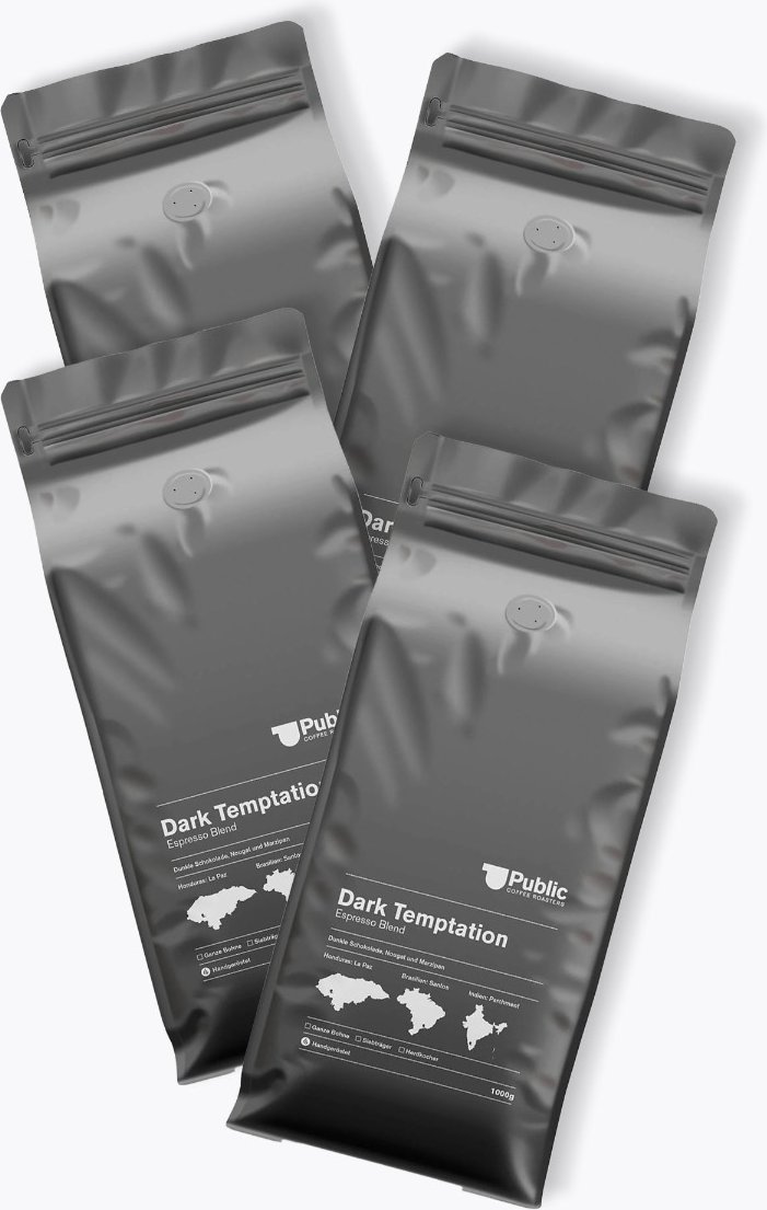 Public Coffee Roasters Dark Temptation Vorteilspaket 4 x 1kg