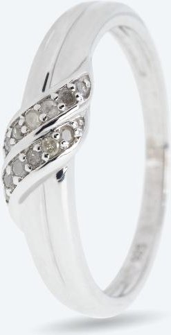 Ring 925 Silber rhodiniert Brillanten