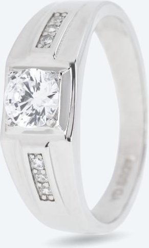 Ring 925 rhodiniert Zirkonia