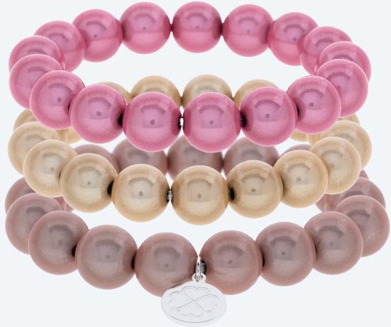 SET: 3 x Lucky Pearl Armband pastell