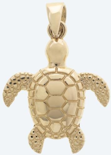 Anhänger Schildkröte 375 Gelbgold