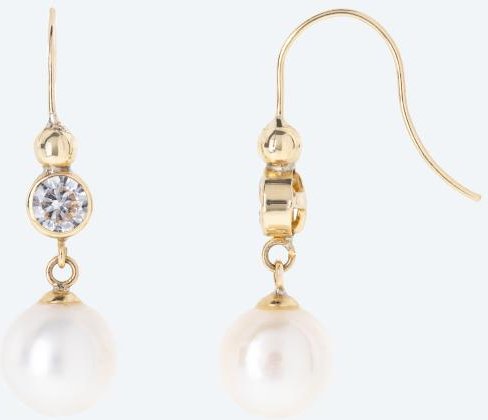 Ohrhänger 375 Gelbgold Süsswasserzuchtperle