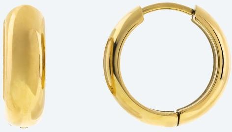 Creolen Edelstahl vergoldet