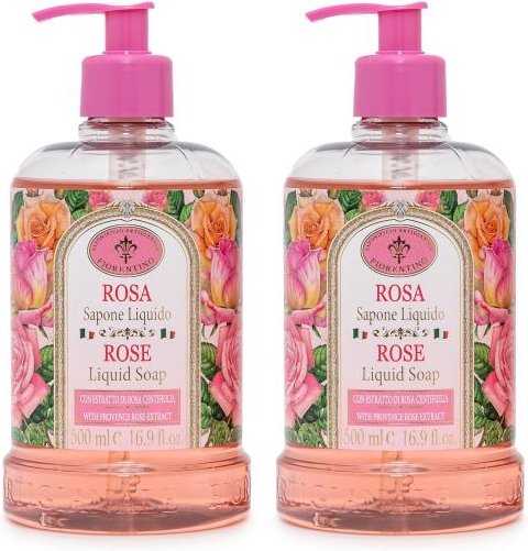 Flüssigseife aus Italien Rose 2x500ml