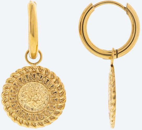 PURELEI Waina Creolen Edelstahl vergoldet