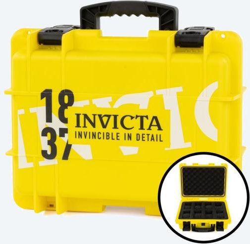 INVICTA Aufbewahrungsbox für 8 Uhren, gelb