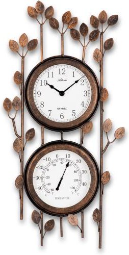 Atlanta Wanduhr, Quarz, Temperaturanzeige